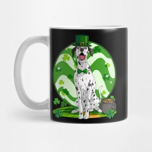 Dalmatian Dog St Patricks Day Leprechaun Irish Mug